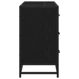 Walplus Bathroom Sink Cabinet Black Oak 80 X 33 X 60 Cm Engineered Wood - thumbnail 7