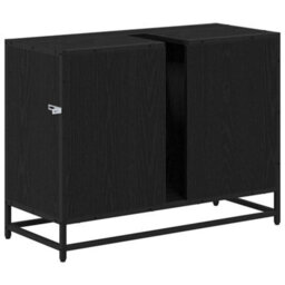 Walplus Bathroom Sink Cabinet Black Oak 80 X 33 X 60 Cm Engineered Wood - thumbnail 8