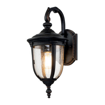 Luminosa Lighting Elstead Cleveland Outdoor Wall Lantern Weathered Bronze, Ip44