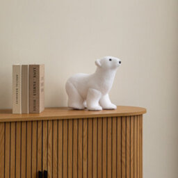 Samuel Alexander 30Cm Large Flocked Polar Bear Christmas Decoration - thumbnail 2