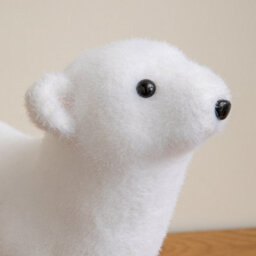 Samuel Alexander 30Cm Large Flocked Polar Bear Christmas Decoration - thumbnail 6