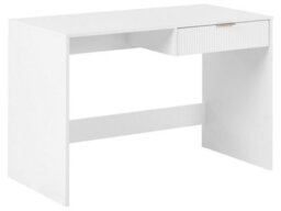 Wyld And Coco Nordicnest White Home Office Desk 120 X 60 Cm With Drawer - thumbnail 3