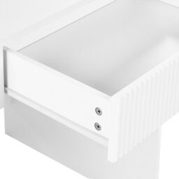 Wyld And Coco Nordicnest White Home Office Desk 120 X 60 Cm With Drawer - thumbnail 7