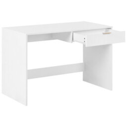 Wyld And Coco Nordicnest White Home Office Desk 120 X 60 Cm With Drawer - thumbnail 4