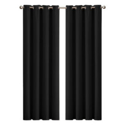 Marlow Blackout Curtains Window Curtain Draperies Pair Eyelet Bedroom Decor - thumbnail 1