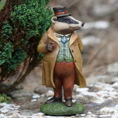 Mr Badger Resin Ornament Wind In The Willows Animal Home Statue Sculpture Deco - image 1