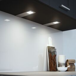 Sensio Astro Aluminium Effect Mains-Powered Led Variable White Under Cabinet Light Ip20 (L)190mm (W)70mm, Pack Of 3 - thumbnail 3