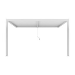 Agadon Aluminium Pergola Shading System 400 X 300 Cm White Wall Mounted - thumbnail 3