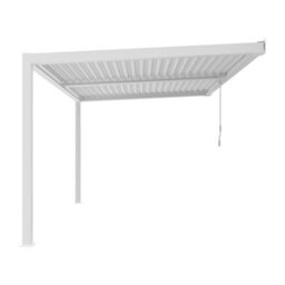 Agadon Aluminium Pergola Shading System 400 X 300 Cm White Wall Mounted - thumbnail 2