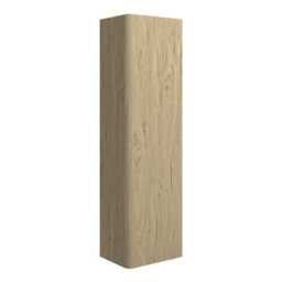 Aquarius Corinthe Fluted Wall Mounted Tall Unit - 1200 X 350mm - Textured Oak - thumbnail 2