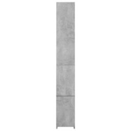 Berkfield Bathroom Cabinet Concrete Grey 25X26.5X170 Cm Engineered Wood - thumbnail 4
