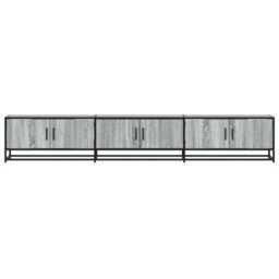 Berkfield Tv Cabinet Grey Sonoma 240X35X41 Cm Engineered Wood - thumbnail 4