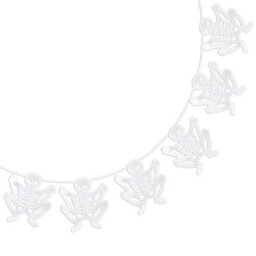 Halloween Skeleton Garland Paper Home Party Decorations Themed 3M - thumbnail 1