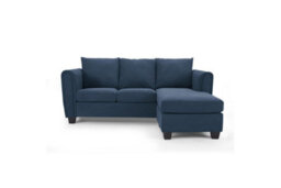 Home Detail Helena 3 Seater Sofa With Chaise, Blue Cord - thumbnail 3