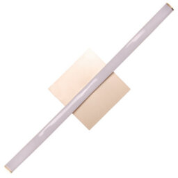 Happy Homewares Contemporary Designer Single Wavy Strip Led Ceiling Light Fitting In Matte Gold - thumbnail 5