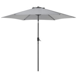Beliani Market Parasol 270 Cm Varese Dark Grey - thumbnail 1