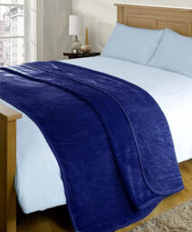 Casabella Deluxe Soft Faux Fur Mink Fleece Throw Blanket - thumbnail 1