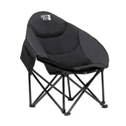 GETFIT Get Fit Moon Camping Chair - Portable Outdoor Premium Folding Chair With Pocket, Cup Holder & Carry Bag - Weight Capacity Of 130Kg - thumbnail 1