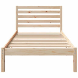 Berkfield With Headboard Brown 90 X 190 Cm Solid Pine Wood - thumbnail 6