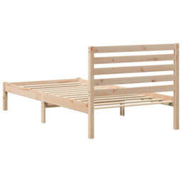 Berkfield With Headboard Brown 90 X 190 Cm Solid Pine Wood - thumbnail 8