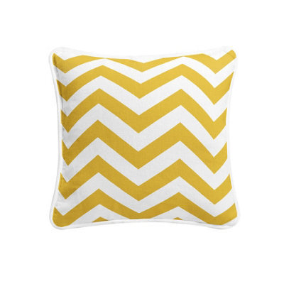 "ARLinens Chevron Cushion Covers 100% Cotton Geometric Desin Zigzag Style Cushion Cases In 18X18"" Pack Of 2"