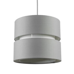 CGC Lighting Cgc Grey Two Tier Bedroom Lounge Lamp Shade - thumbnail 3