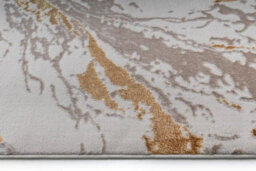 Stratus Interiors Blossom Large Living Room Rug Gold Swirls 200 X 290 Cm - Cream / Grey / Gold / Beige - Large - thumbnail 3