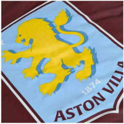 Aston Villa Fc Reversible Crest Duvet Cover Set Claret/sky Blue (Double) - thumbnail 3