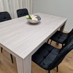 Kosy Koala Modern Rectangle Dining Table Set With 4 Black Velvet Chairs Dining Room Furniture - thumbnail 9