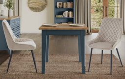 Baumhaus Signature Blue Square Dining Table