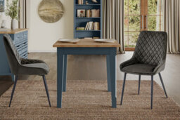 Baumhaus Signature Blue Square Dining Table - thumbnail 2