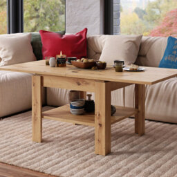 Heze Furniture Leo Modern Extending Coffee Table - Artisan Oak - thumbnail 4