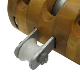 "SecureFix Direct Treble Wood Block With Shackle 0.8 Ton 4"" (13mm Wire Rope Wooden)" - thumbnail 5
