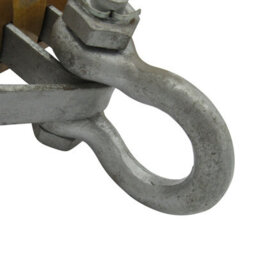"SecureFix Direct Treble Wood Block With Shackle 0.8 Ton 4"" (13mm Wire Rope Wooden)" - thumbnail 6