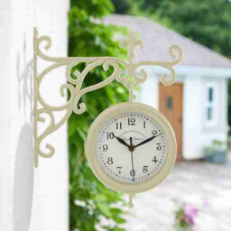 Annibells Large Metal Garden Wall Clock Station Thermometer Hygrometer Indoor / Outdoor 46Cm (12750) - thumbnail 1