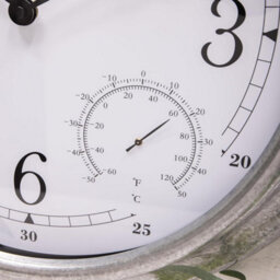 Annibells Large Metal Garden Wall Clock Station Thermometer Hygrometer Indoor / Outdoor 46Cm (12750) - thumbnail 4