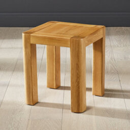The Furniture Market Soho Oak Lamp Side Table Modern Curved Design, Round Edges, Premium North American Oak, Compact Size, Living Room Or Bedroom - thumbnail 5