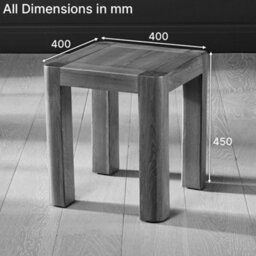 The Furniture Market Soho Oak Lamp Side Table Modern Curved Design, Round Edges, Premium North American Oak, Compact Size, Living Room Or Bedroom - thumbnail 7