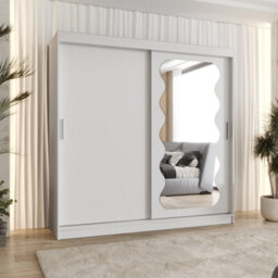 Arte Pristine White Spoti Sliding Door Wardrobe 2000mm X 2000mm X 620mm - A Bright And Elegant Storage Essential