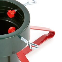 Green & Red Metal & Plastic 57Cm Christmas Tree Stand 57Cm - thumbnail 2