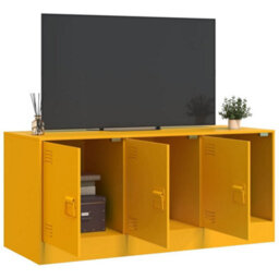 Vidaxl Tv Cabinet Mustard Yellow 99X39X44 Cm Steel - thumbnail 4