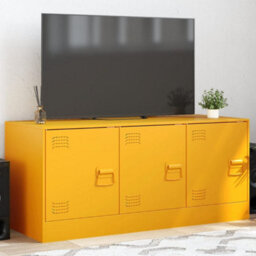 Vidaxl Tv Cabinet Mustard Yellow 99X39X44 Cm Steel - thumbnail 1