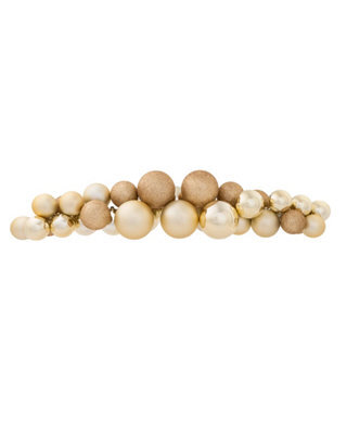 Werchristmas Gold Bauble Cluster Arch, 60 Cm - image 1