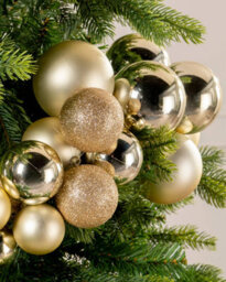 Werchristmas Gold Bauble Cluster Arch, 60 Cm - thumbnail 5
