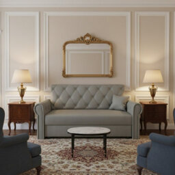 Viva Roma Iii Living Room Sofa Bed Polyurethane Foam Hr Foam Wave Spring Metal Legs Wooden Frame 168X85X98Cm Light Grey - thumbnail 3
