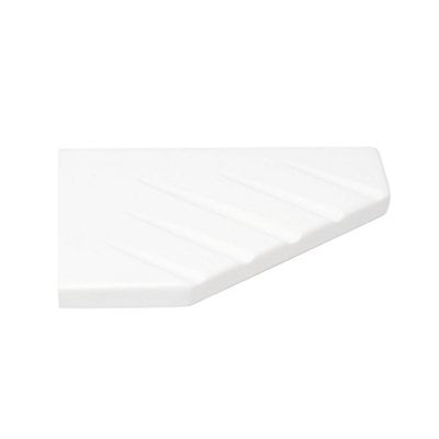Splashwall White Wall-Mounted Bathroom Corner Shelf (D)1.91Cm (H)20Cm - image 1