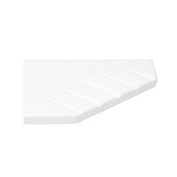 Splashwall White Wall-Mounted Bathroom Corner Shelf (D)1.91Cm (H)20Cm - thumbnail 1
