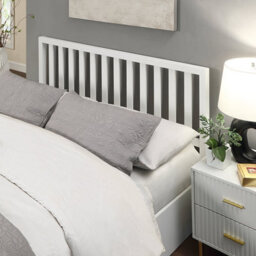 Save On Goods UK 5Ft King Size White Finish Wood Wooden Ottoman Gas Lift Up Storage Bed Frame Bedstead - thumbnail 4