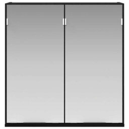 Walplus Bathroom Mirror Cabinet With Shelf Black Oak 64 X 20 X 67 Cm - thumbnail 7