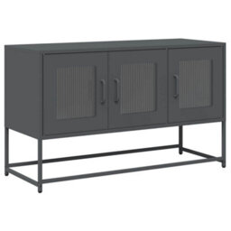 Berkfield Elegant Tv Cabinet Anthracite 100.5X39X60.5 Cm Cold-Rolled Steel